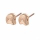 Cymbal ™ DQ metal Earpin Polykarpos for Ginko beads - Rose gold